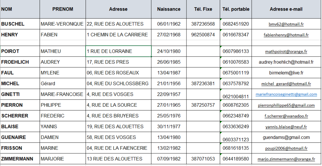 L'ÉQUIPE MUNICIPALE & SON ORGANISATION